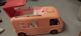 Barbie Wohnmobil rosa pinker Camper gebrauchter Zustand