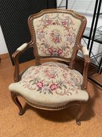 Sessel Louis XV Stil mit Blumenmuster guter Zustand