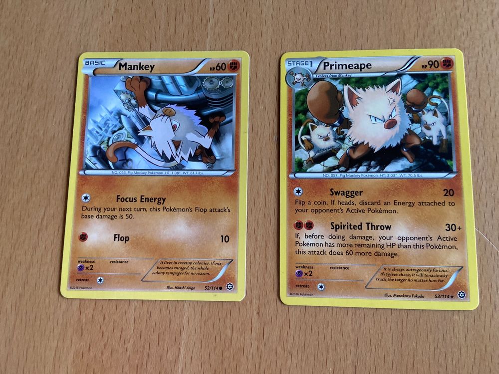 Pokémon Mankey Basic und Stage 1 Karte | Kaufen auf Ricardo