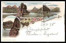 Litho Flüelen /Vierwaldstättersee, La 