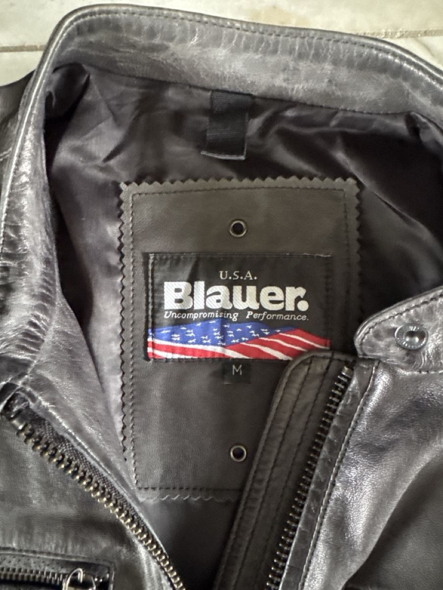 Giacche: Damen Lederjacke Blauer – Usato da Winden venduto da Vintage1977 3