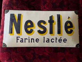 emailschild nestle farine lactee, um 1910,