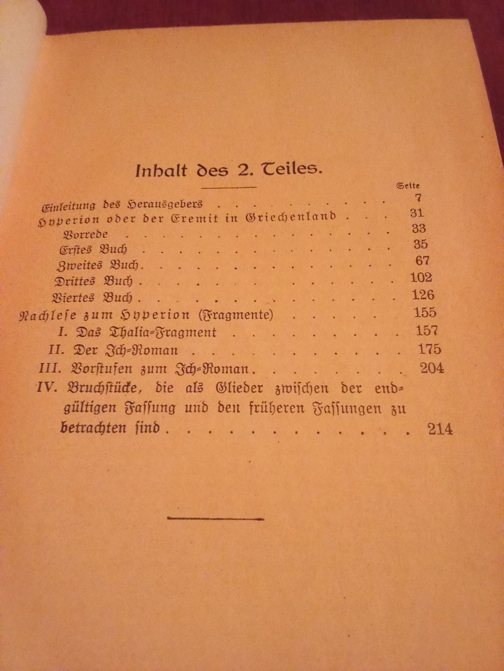 Libri: Hölderlins Werke in vier Teilen / Zweiter Teil Hyperion – Usato da Remetschwil venduto da Privatflohmi 3