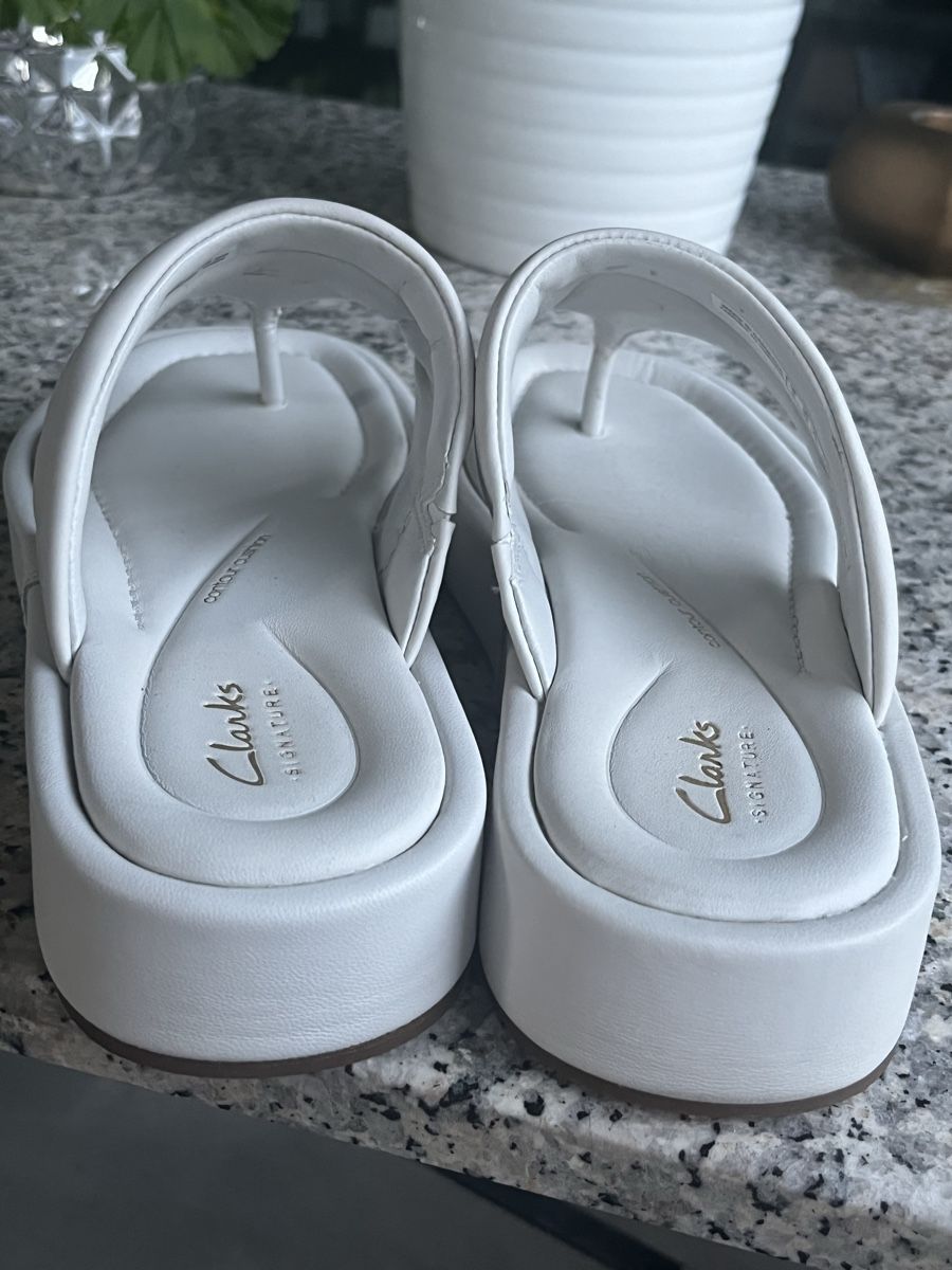 Clarks Chaussures femmes: Clarks Sandalen weiss Leder 39,5 NEU 🤍 – Neuf (Voir description) à Zürich par tsunrise122 3
