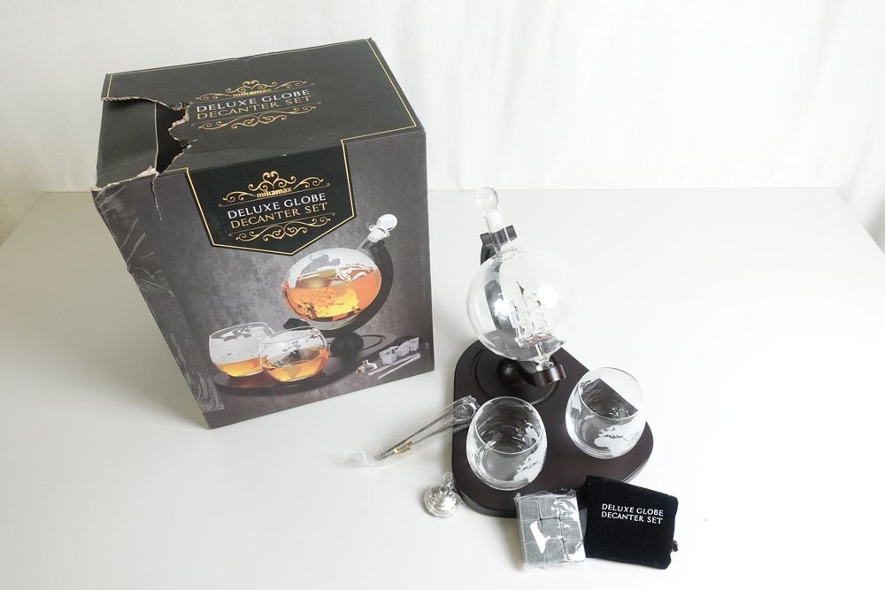 MIKAMAX Deluxe Globus Decanter Set Kaufen auf Ricardo