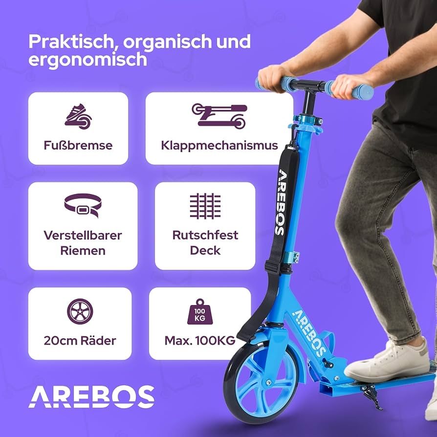 Kickboard: Arebos Trettroller - Neu – Neu (gemäss Beschreibung) aus Nebikon von warendiscount 2