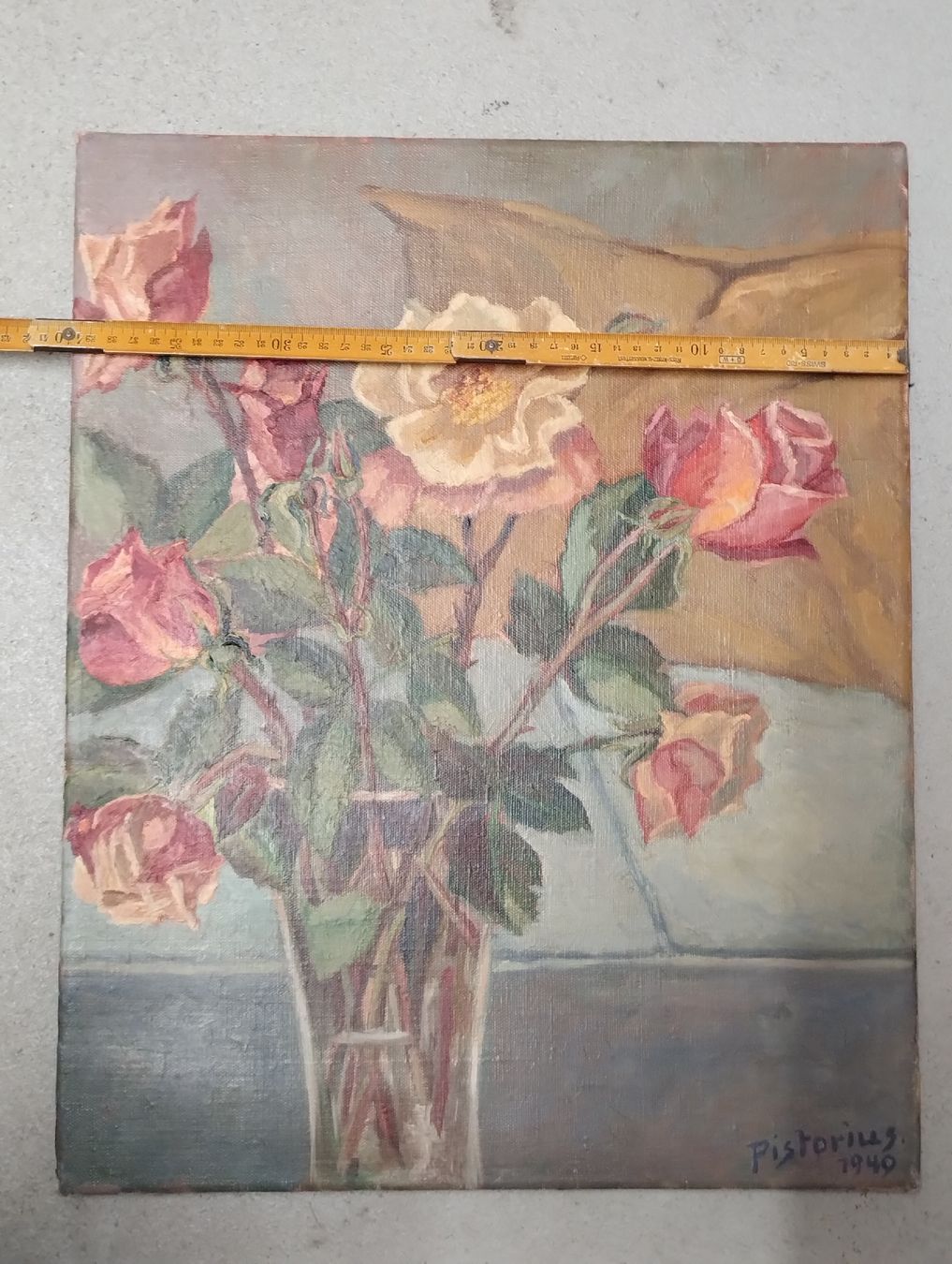 Gemälde: Ölgemälde Rosenstrauss von Pistorius 1940 – Neu (gemäss Beschreibung) aus Zürich von danihell 3