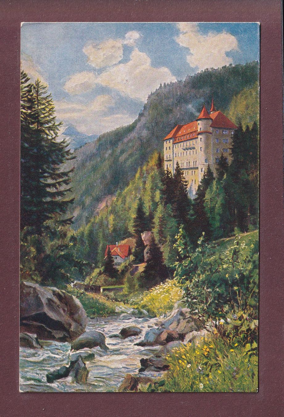 Cartoline postali: VAL SINESTRA - Bad und Kurhaus – Usato da Pully venduto da nicecards