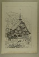 WOLFENSCHIESSEN, HOHES HAUS, 2 STAHLRADIERUNGEN VON GLADBACH
