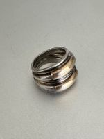 Vintage 925 Silber Ring mit Gold, LALAOUNIS: 53-54