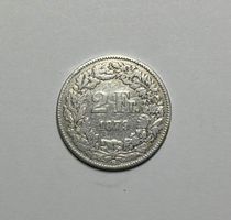 2 Franken Münze Schweiz 1879