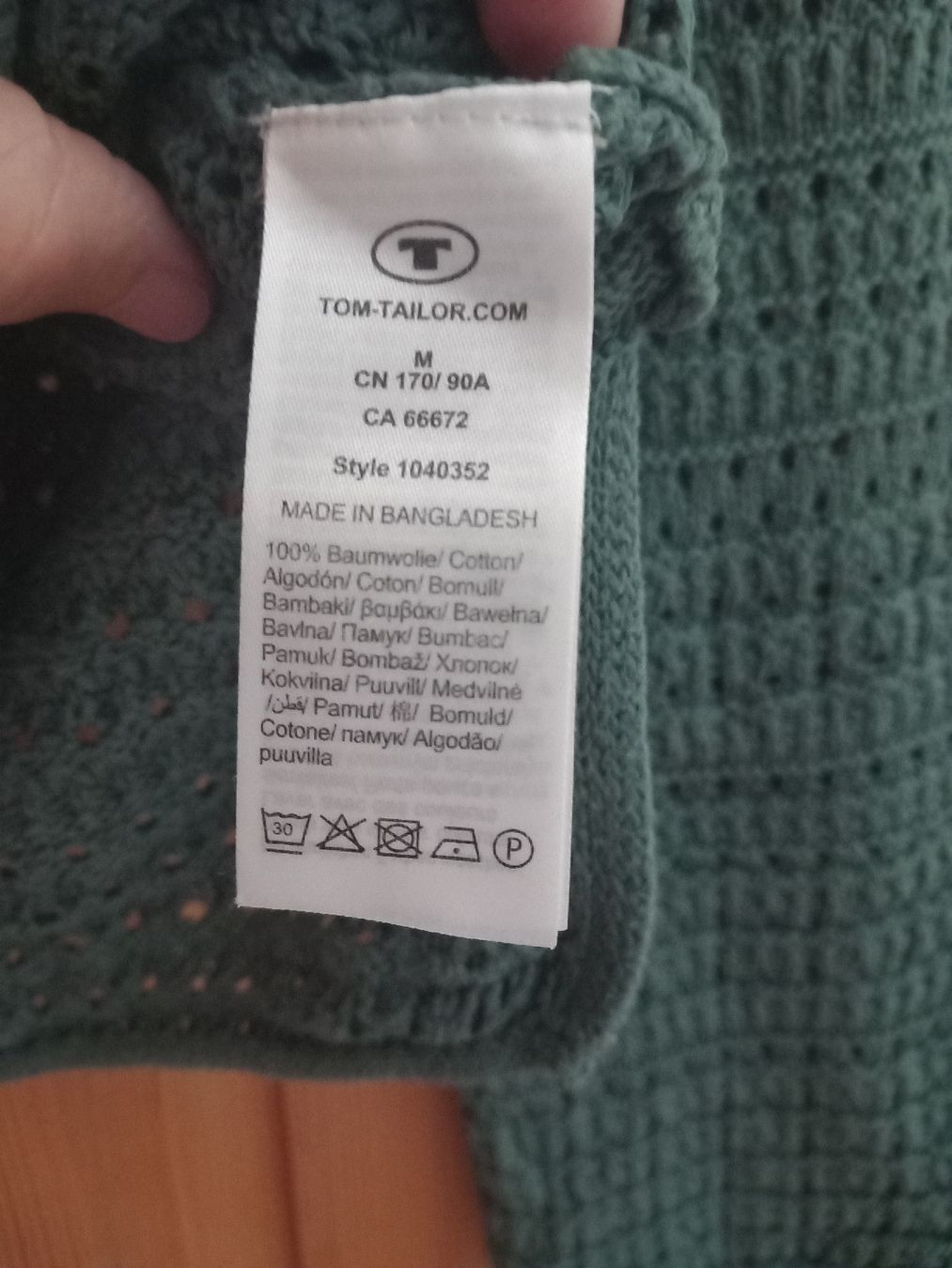 Tom Tailor Maglioni & Felpe: Pullover, Tom Tailor,  M , grün – Usato da Näfels venduto da gil_sindamel 3