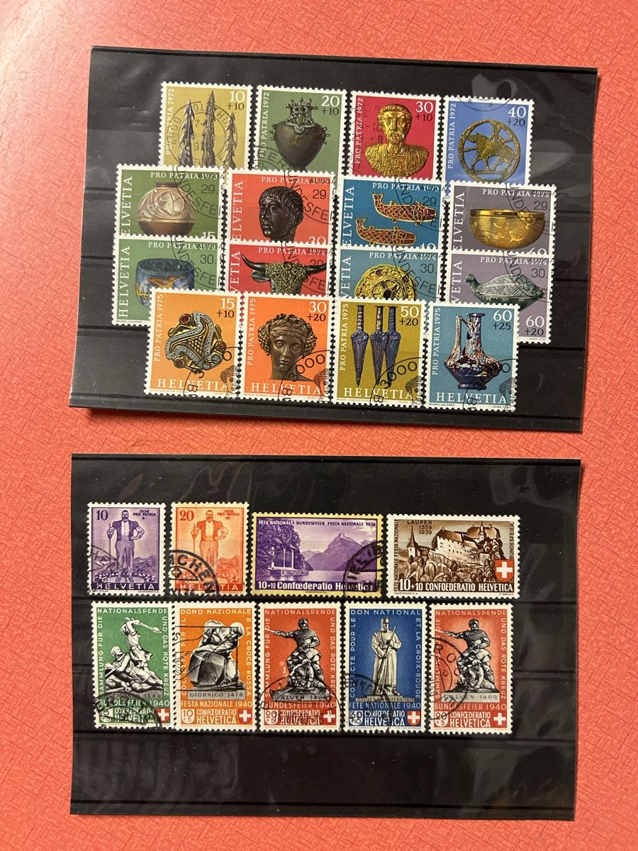 Tutti i francobolli: Briefmarken Sammlung Schweiz diverse Jahrgaenge""" – Usato da Lanzenhäusern venduto da vic63 2