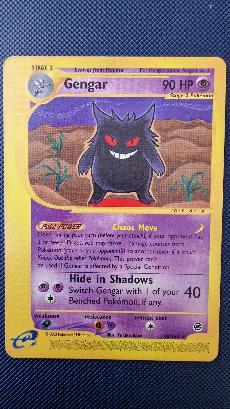 Pokémon Carte collezionabili: Gengar #48 – Pokémon Expedition – Usato da Veytaux venduto da PocketMonster