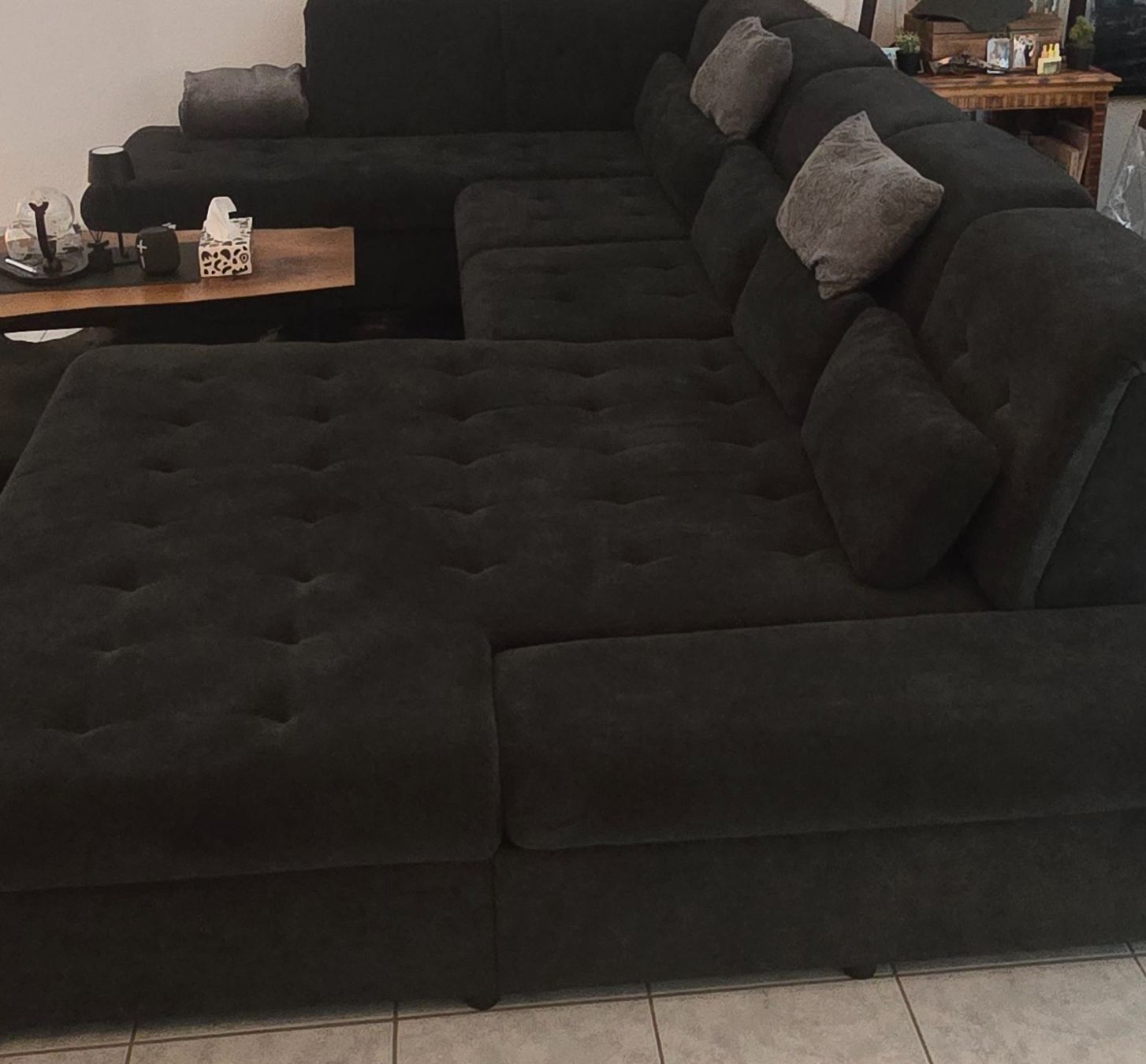 Sofas: Grosses Ecksofa Grau mit Bettfunktion – Gebraucht aus Uznach von Marselll 2