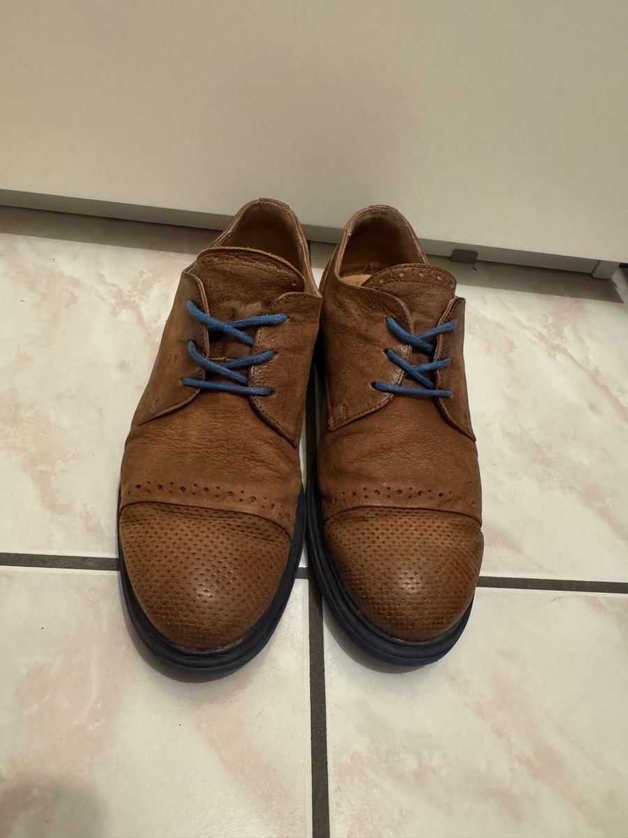 Scarpe da uomo: Handgefertigte braune Ledersandalen, Grösse 50 – Usato da Sementina venduto da RiccardoCo