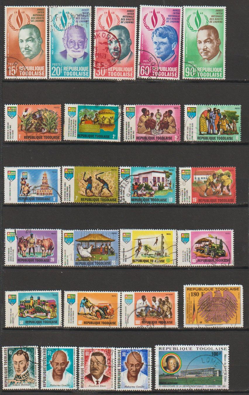 Alle Briefmarken: Togo République 1960-1990 – Gebraucht aus Crans-Montana von kira56