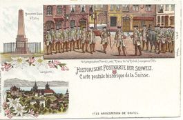 Lausanne VD Historische Litho1723 Davel Verlag Guggenheim