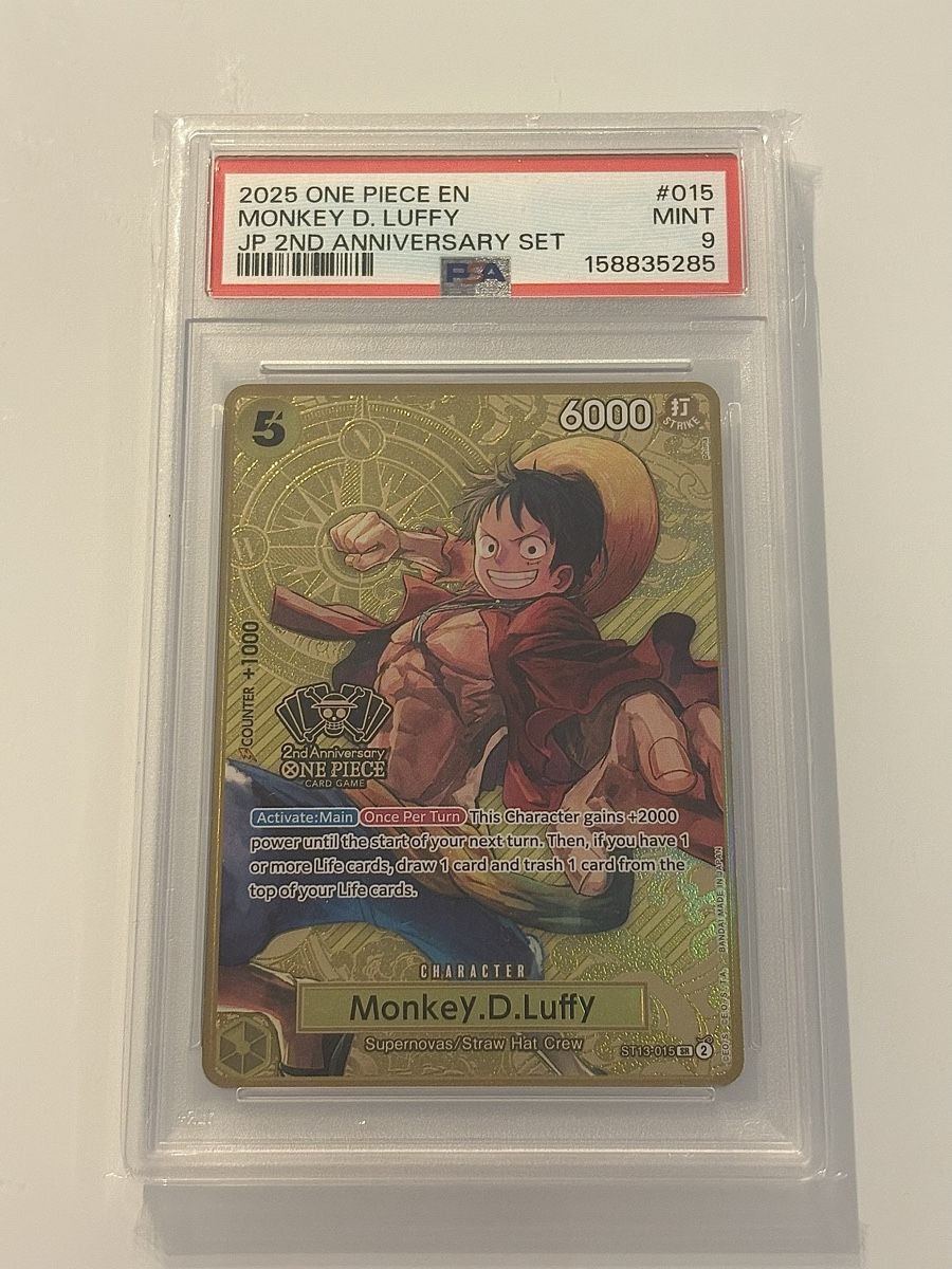 Bandai Carte collezionabili: One Piece TCG - Monkey.D.Luffy ST13-015 - MINT PSA 9 - EN  – Nuovo (secondo la descrizione) da Pieterlen venduto da Mira_o7