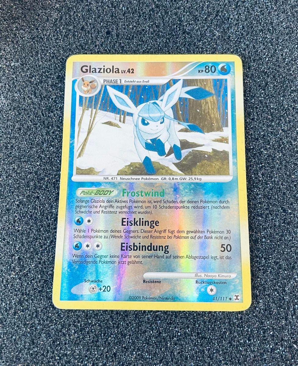Pokémon Carte collezionabili: Glaceon Reverse Holo Pokemon Rising Rivals #41 – Nuovo (secondo la descrizione) da Affoltern am Albis venduto da andy1896