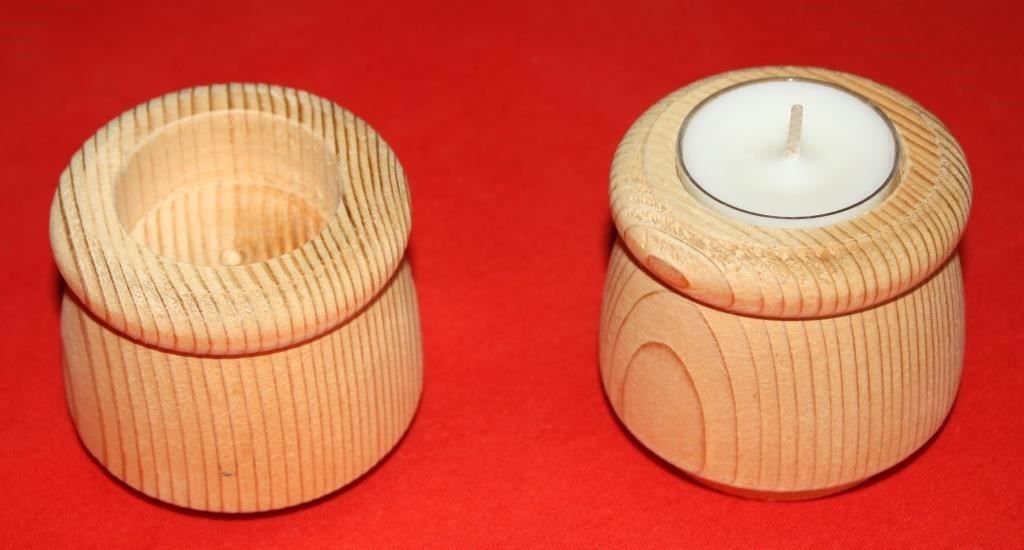 Portacandele: Kerzenständer Holz, 2 Stück – Nuovo e nell'imballaggio originale da Rüttenen venduto da Mushorn 2