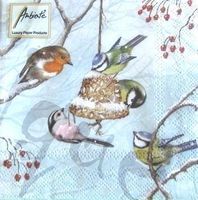 Serviette wintervögel (w450) 2Stk.