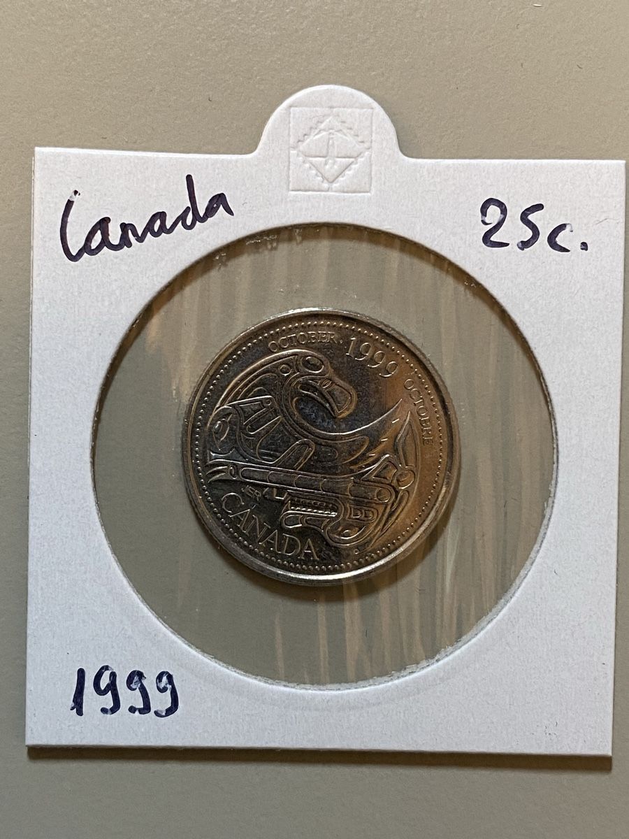 Tutti le monete: Canada - 25 cents - 1999 – Usato da Payerne venduto da Mike1682
