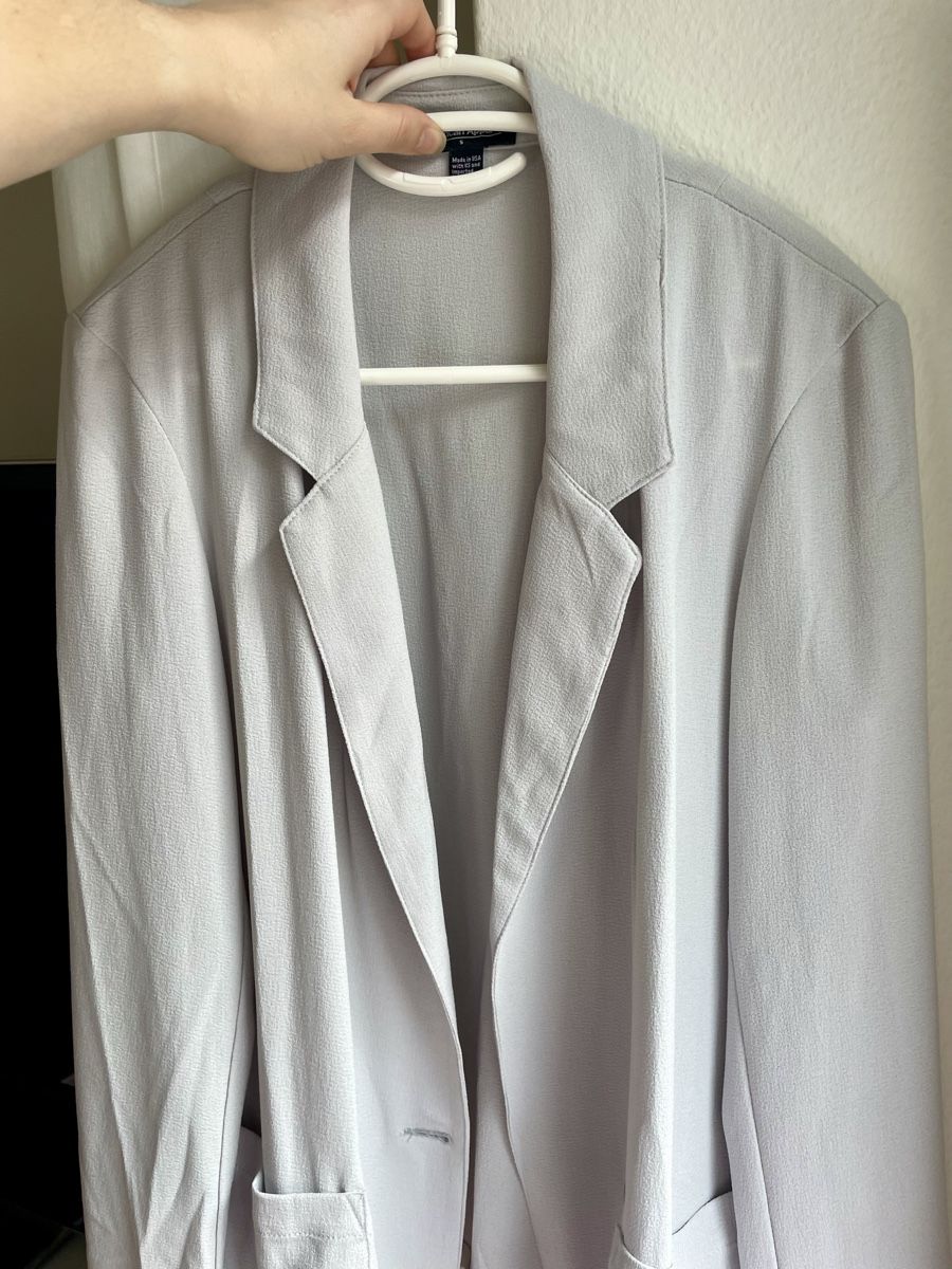 Giacche: American Apparel Blazer Jacke, hellblau/creme, Gr. S/M – Usato da Zürich venduto da Carlajimena 7