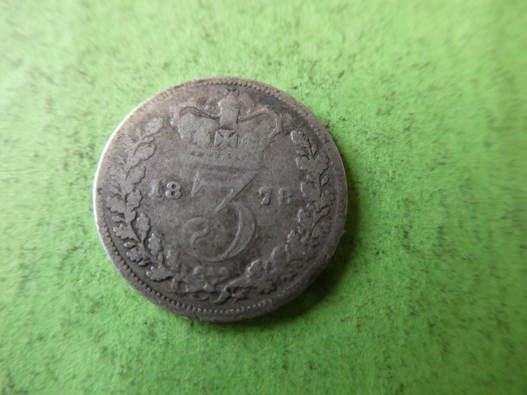 Tutti le monete: Grossbritannien 1878, 3 Pence - Silber – Usato da Hinterforst venduto da Rohusri 1