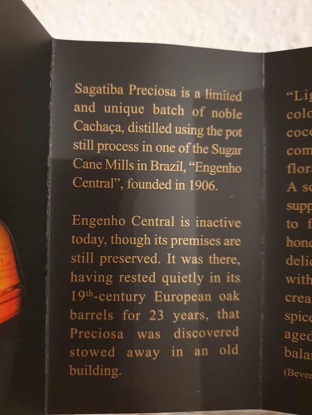 Spiritueux: Sagatiba Preciosa Cachaça 23y  – Neuf avec emballage d'origine à Langnau am Albis par jer_pm72 7