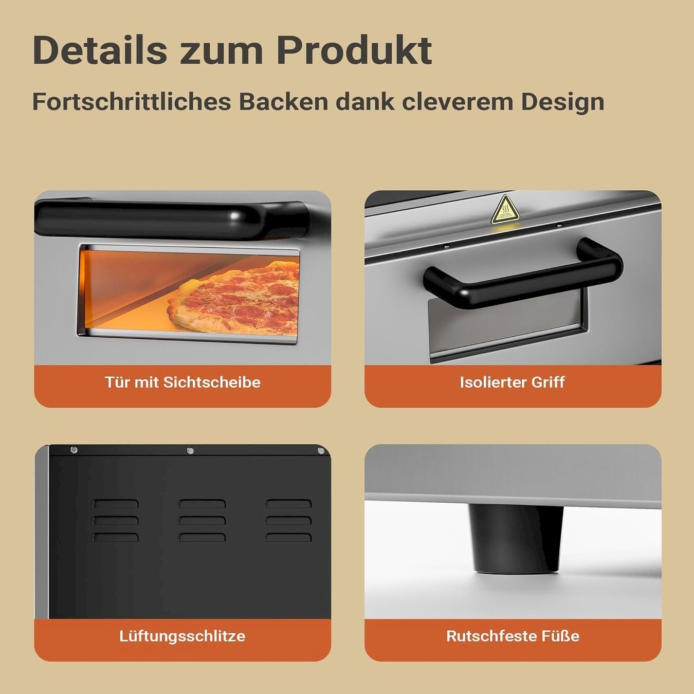Forni: WilTec 2-Etagen Pizza-Backofen 3000W – Nuovo e nell'imballaggio originale da Bottighofen venduto da zaap 5