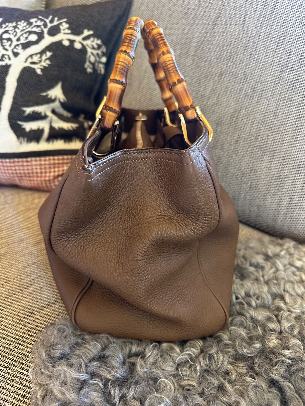Gucci Borse da donna: Gucci Bamboo Shopper médium – Usato da Verbier venduto da gue_mmv5 6