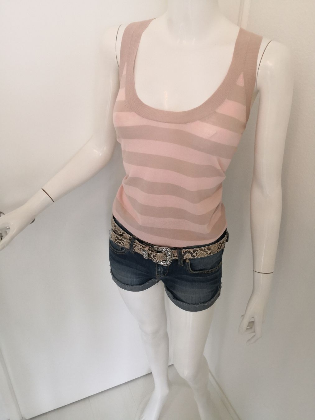 Mango Maglioni & Felpe: 🤩MANGO SUIT TWINSET PULLOVER & TOP GESTREIFT ROSA-BEIGE – Usato da Olten venduto da Naja-Twins-Twins 9