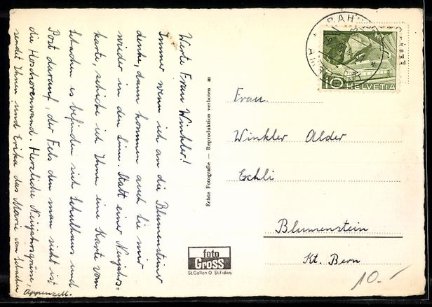 Cartoline postali: AK Schachen bei Herisau, Schulhaus, Post – Usato da Berlin venduto da bartko-reher 1