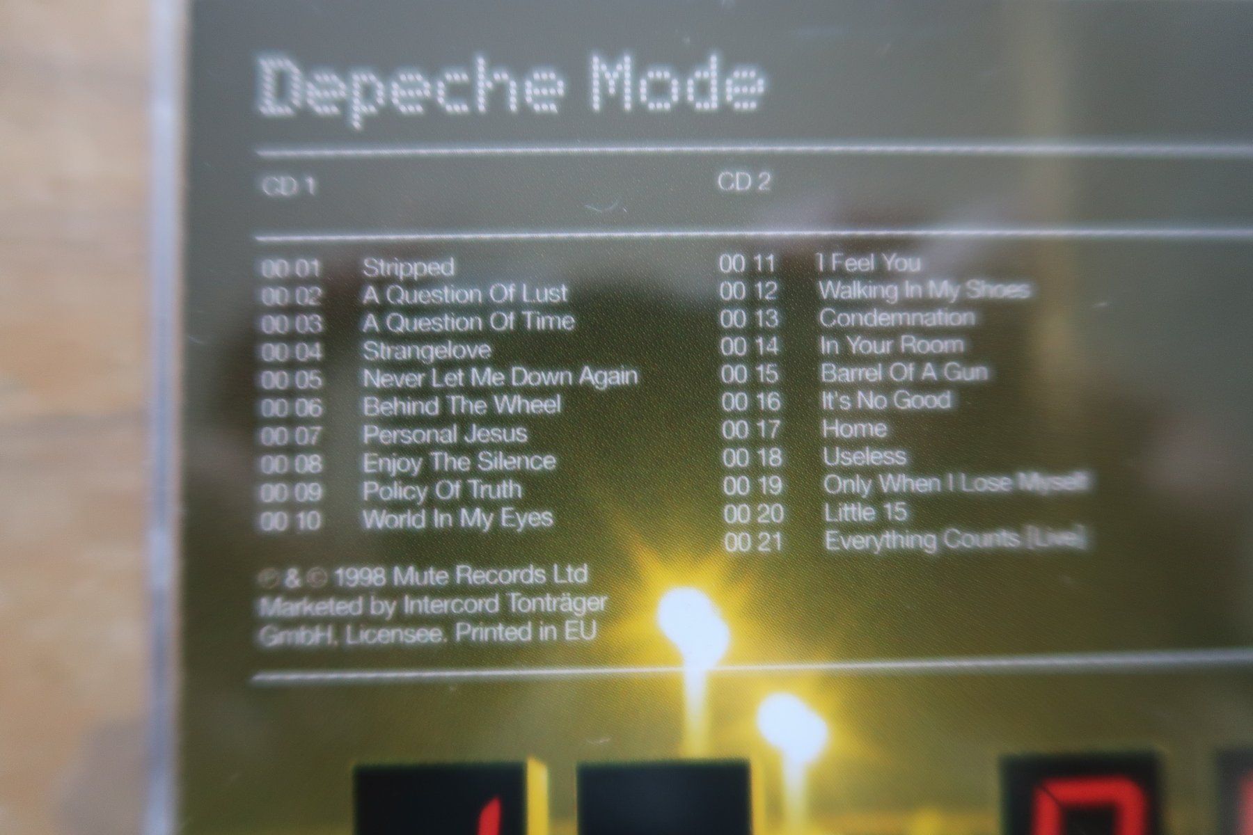 CD: DEPECHE MODE - THE SINGLES 86 - 98 - 2x CD – Usato da Basel venduto da Patiscat 2
