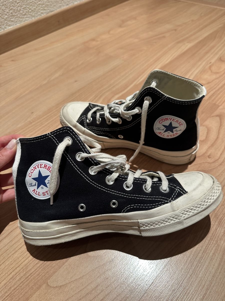 Comme Des Garcons Chaussures hommes: Converse x Comme des Garçons CDG Chuck Taylor, Gr. 38 – D'occasion à Wolfhausen par sellingmycloset 1