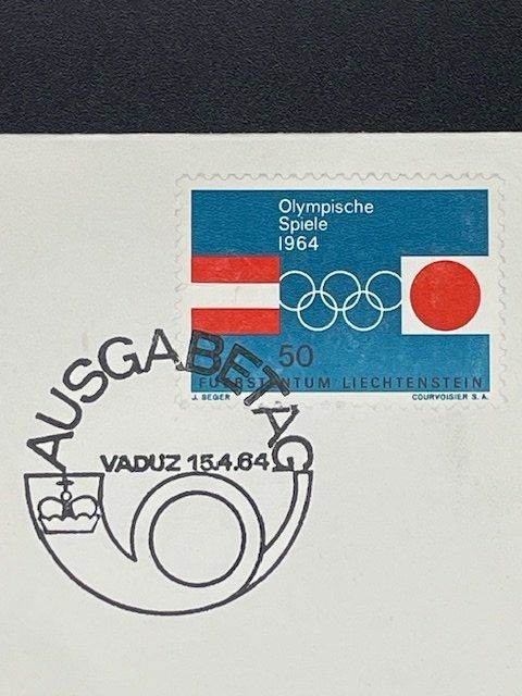 Alle Briefmarken: Ersttagsbrief FIRST DAY COVER Vaduz 15.04.64 – Gebraucht aus Herisau von ErWi9100 2