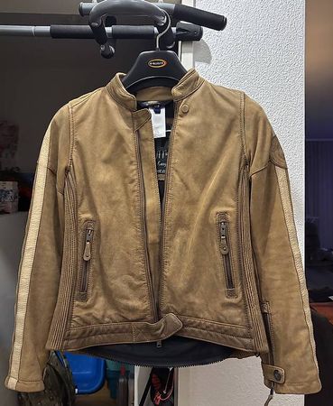 Motorradjacke aus Echtleder, Damen, Marke Held, Grösse EU 40