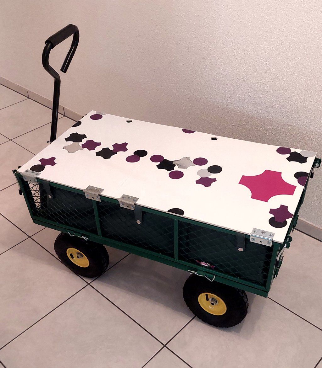 Anhänger: Robuster Handwagen mit Klappfunktion & Deckel – Gebraucht aus Aesch BL von