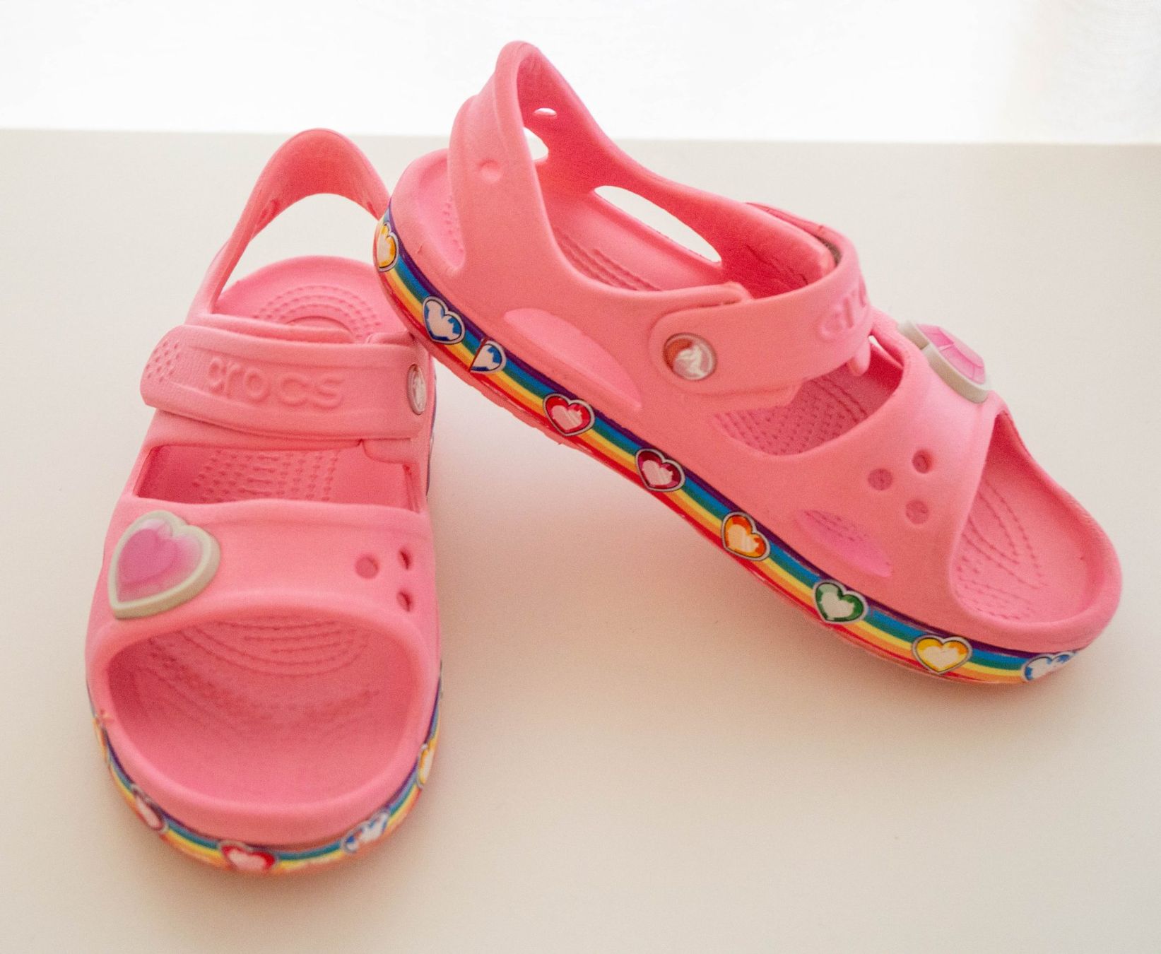 Crocs Scarpe per ragazzi: Crocs FUN RAINBOW - Pink Sandalen Gr.29/30 – Usato da Zürich venduto da sambaum 1