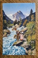 Paar in Tracht in wilder Bergwelt 1923