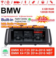 10.25 Zoll Autoradio Für BMW X3/X4 F25/26 NBT + Montage