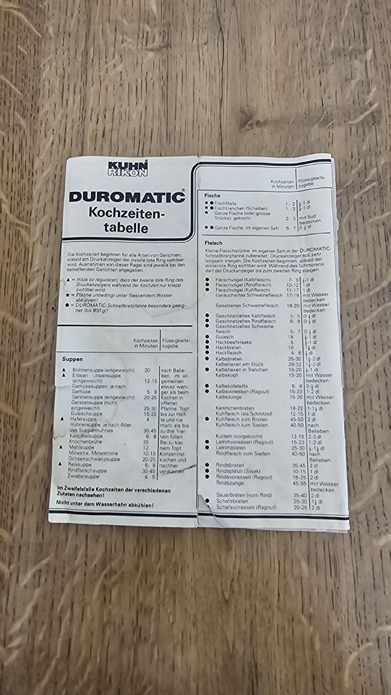 Kuhn Pentole: DUROMATIC Schnellkochtopf  Edelstahl Dampfeinsatz – Usato da Rothenburg venduto da Roeschu80 6