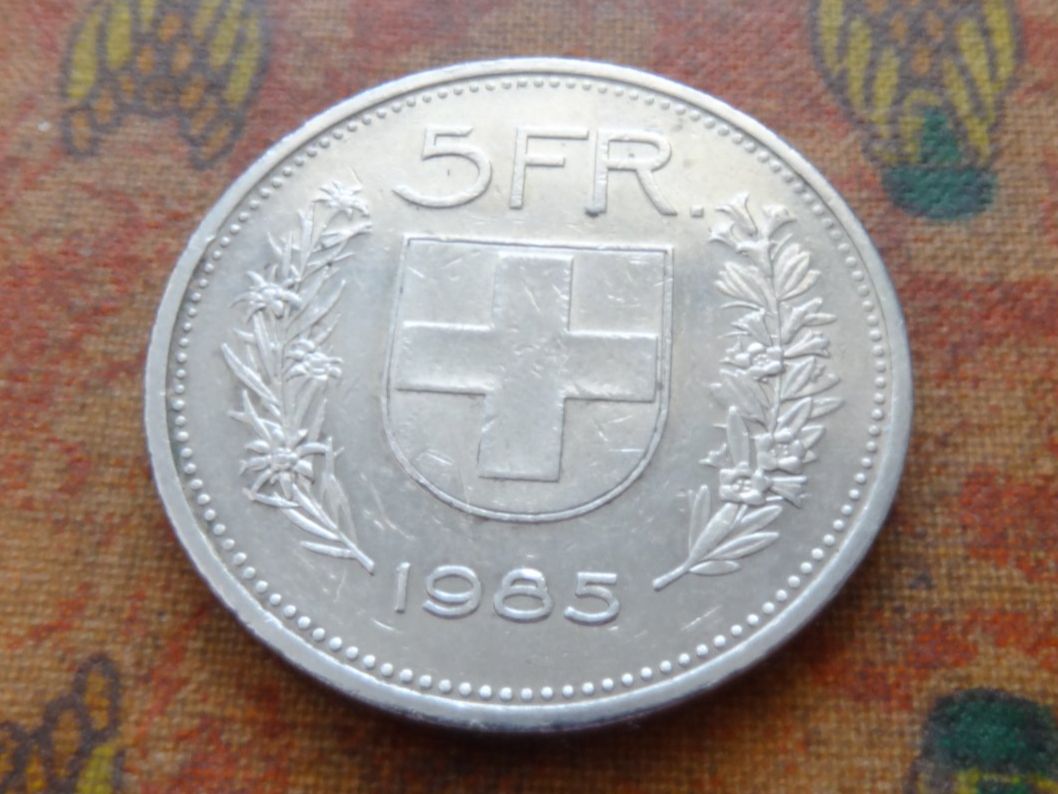 Toutes les monnaies: 5 Fr. 1985 – D'occasion à Romanel-sur-Lausanne par Swift13