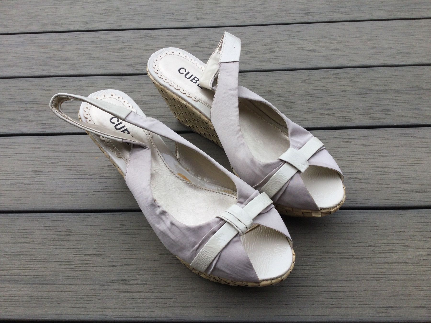 Cube Scarpe da donna: Sandalettes compensées satinées CUBE new – Nuovo e nell'imballaggio originale da Agiez venduto da chouchanelle 5