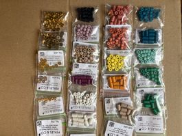 Keramikperlen und Metallperlen Set