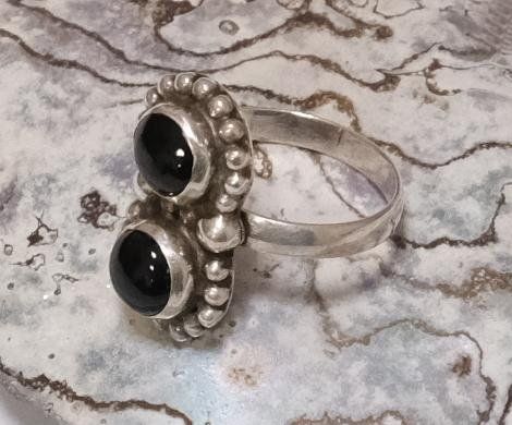 Anelli: Silberring Onyx Vintage – Usato da Zürich venduto da Melody2000