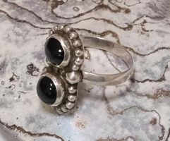 Silberring Onyx Vintage