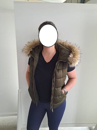 Gilet olivgrün Zara Trafaluc Grösse S