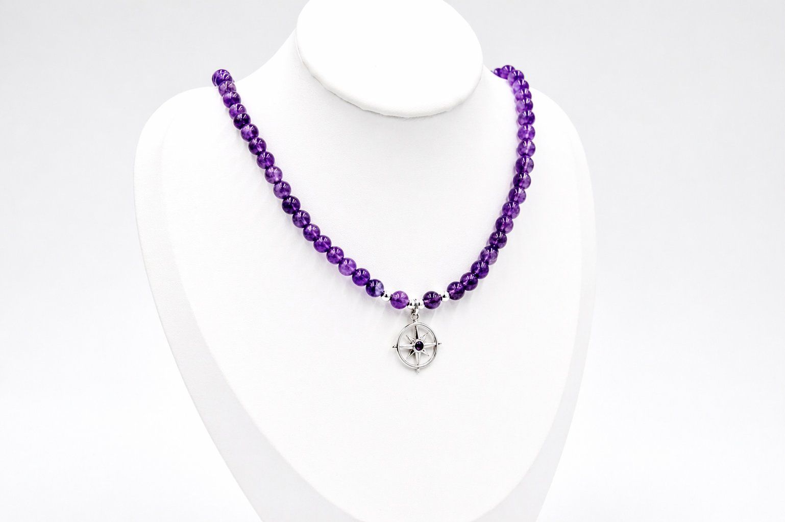 Catenine: Amethyst Kompass Halskette, MIVITA – Nuovo (secondo la descrizione) da Neuendorf venduto da Rewelt 2